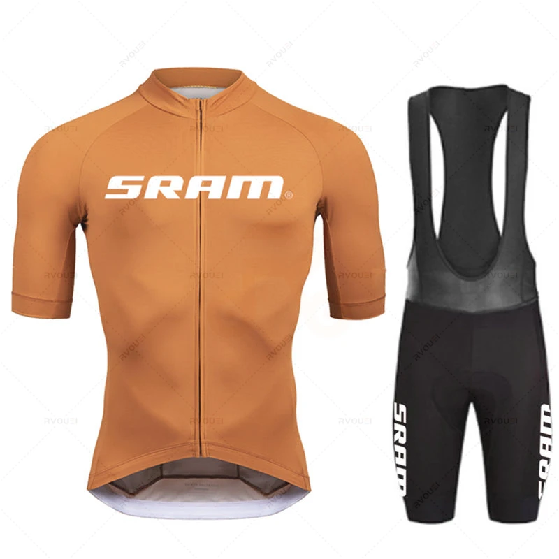 2024 Sram プロサイクリングジャージセット男性ビブシ - Cycling Commute Shorts のレビューと価格