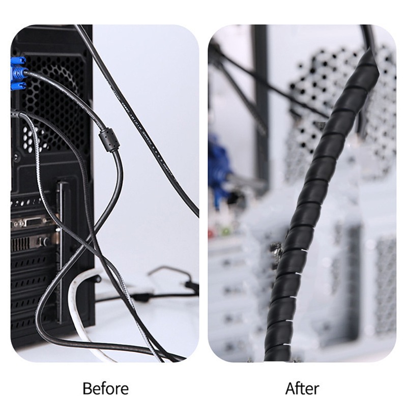 スパイラルケーブル フレキシブルワイヤープロテクター ラップ - Cable Lock Flexible のレビューと価格