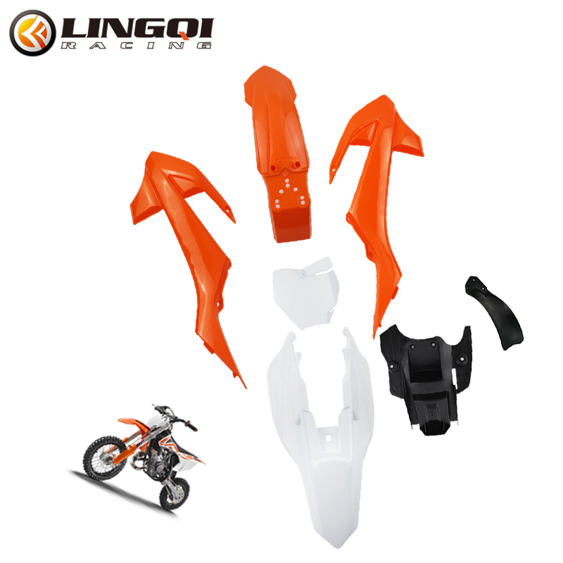 Lingqi-オートバイ用のボディキット,プラスチックフェン - Fender Mudguard Set のレビューと価格