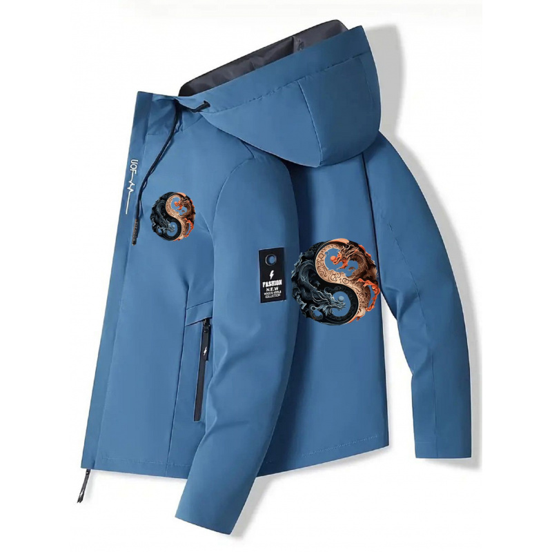 メンズフード付きジャケット - フードとジッパー付きポケット - Cycling Commute Jacket のレビューと価格