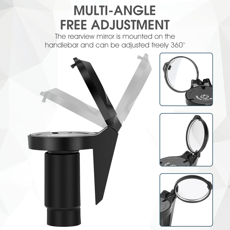 WEST BIKING 2PC バーエンド自転車バックミラー - Mirror Handlebar Convex のレビューと価格