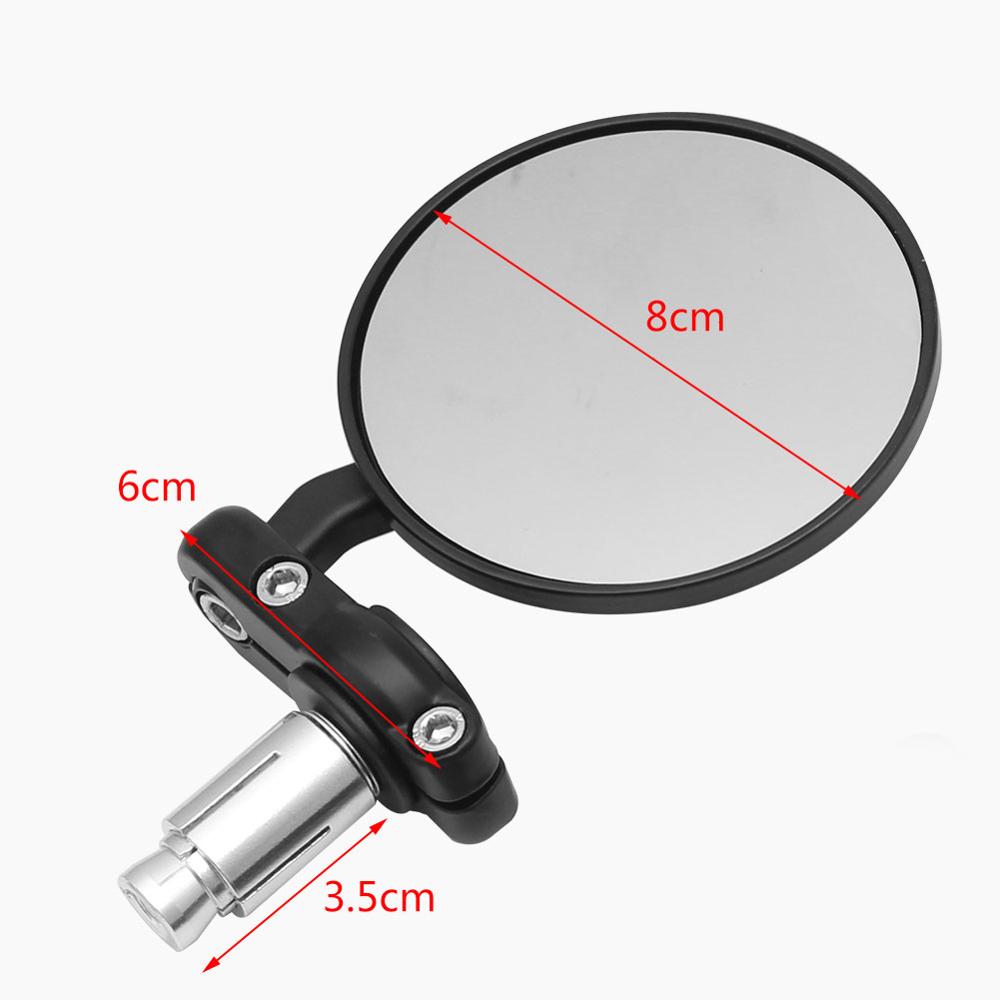 2 個オートバイミラーラウンドバーエンド凸ハンドルバー KT - Mirror Handlebar Convex のレビューと価格