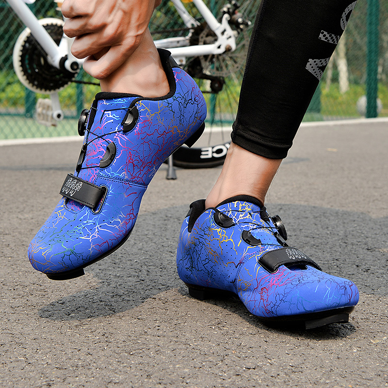 新しい通気性プロサイクリングシューズユニセックスロードバイク - Cycling Commuter Shoes のレビューと価格