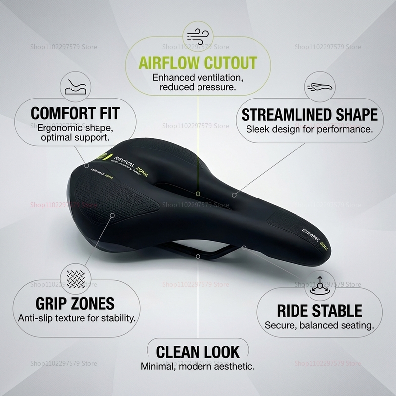 2026一般的な自転車用シートパッド。 中空デザイン。 通勤 - Commuting On Road Bike のレビューと価格