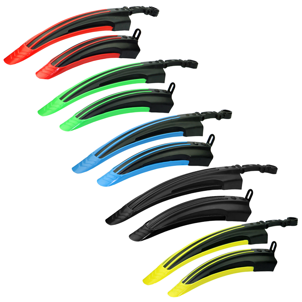 マウンテンバイクのフロントとリアのマッドガードウィングセット - Fender Mudguard Set のレビューと価格