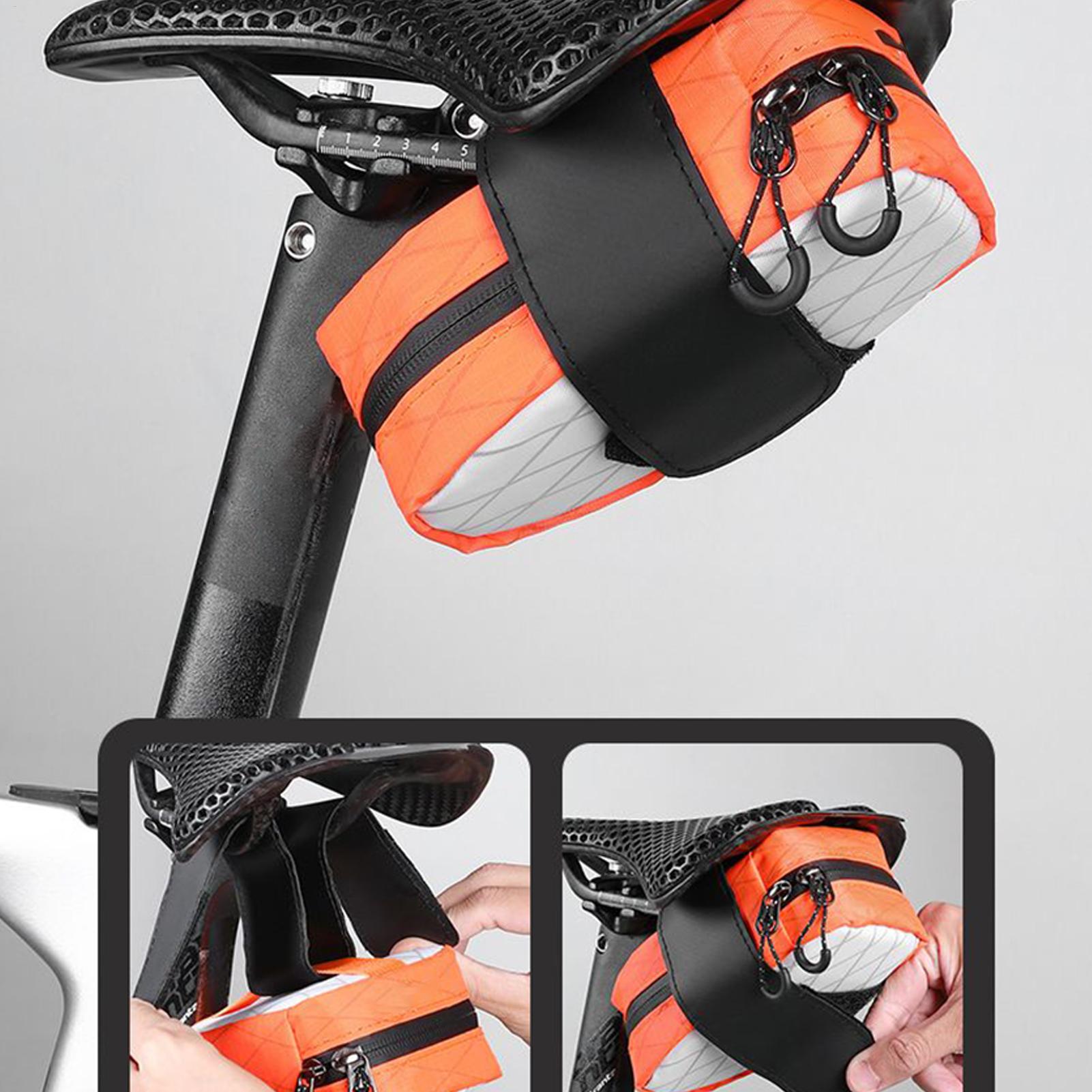 耐摩耗性自転車サドルバッグ防水シート下収納屋外夜間走行旅行必 - Saddle Bag Under Seat のレビューと価格