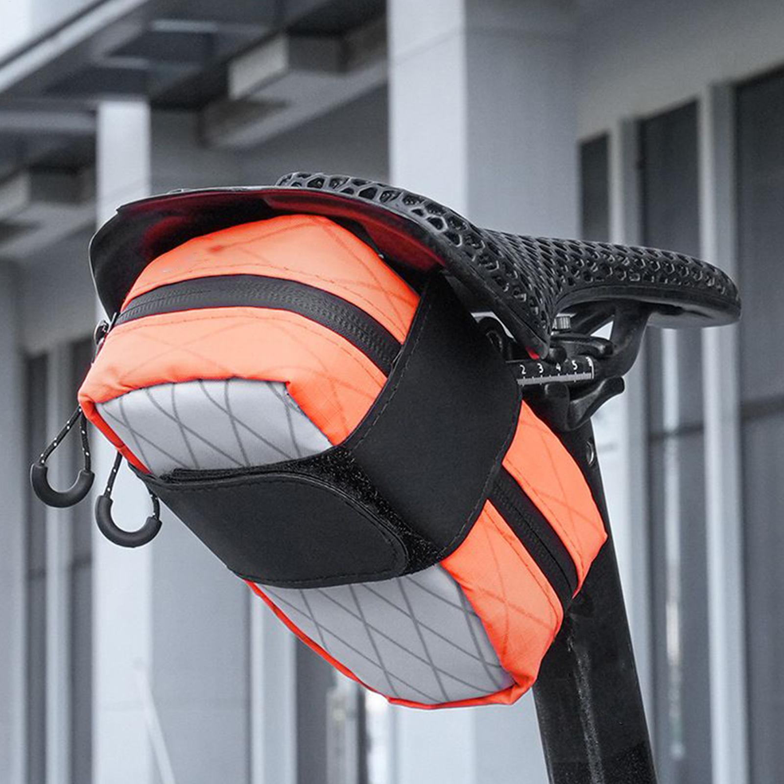 耐摩耗性自転車サドルバッグ防水シート下収納屋外夜間走行旅行必 - Saddle Bag Under Seat のレビューと価格