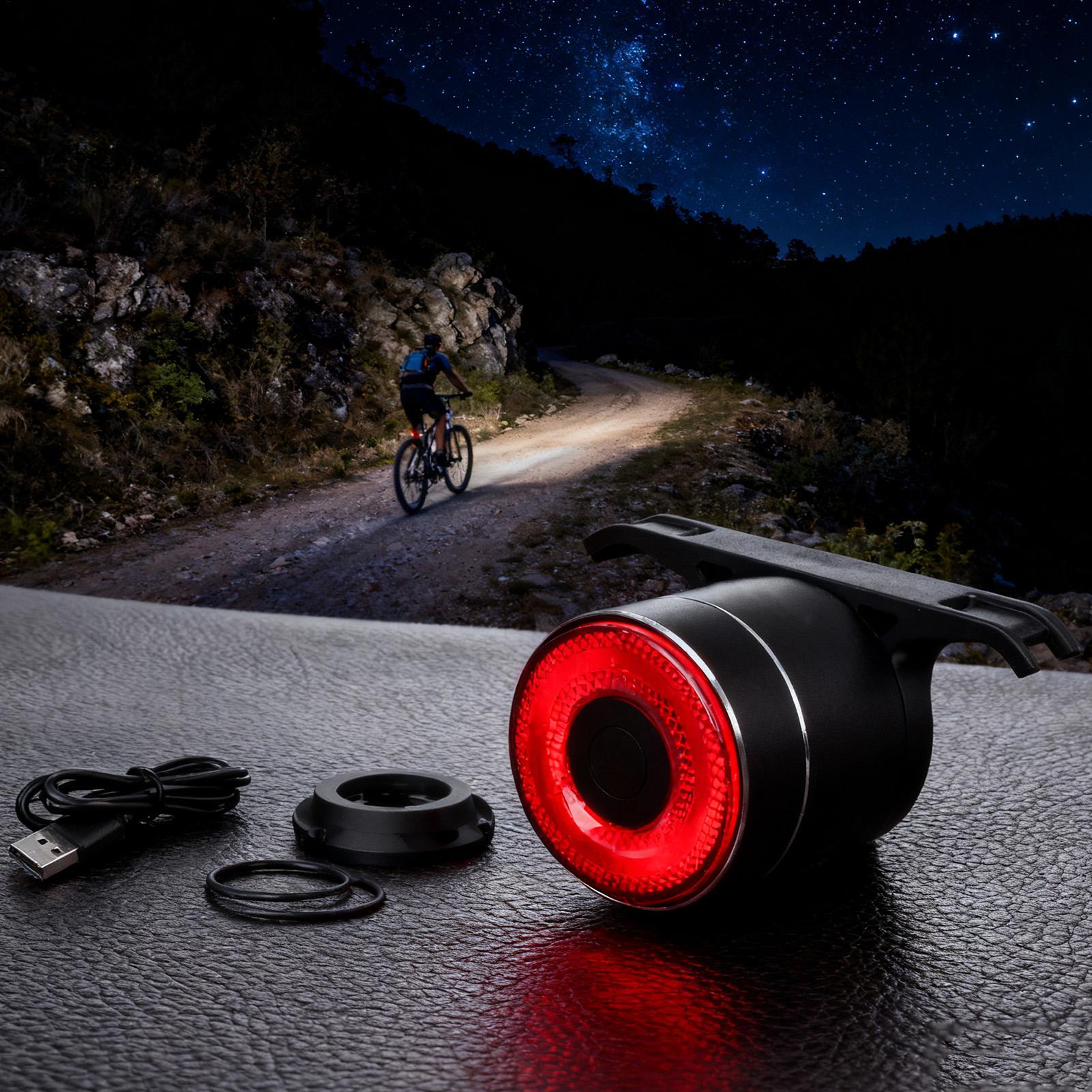 自転車リアライト スマートバイクテールセンシングライト サイ - Commuting With Road Bike のレビューと価格