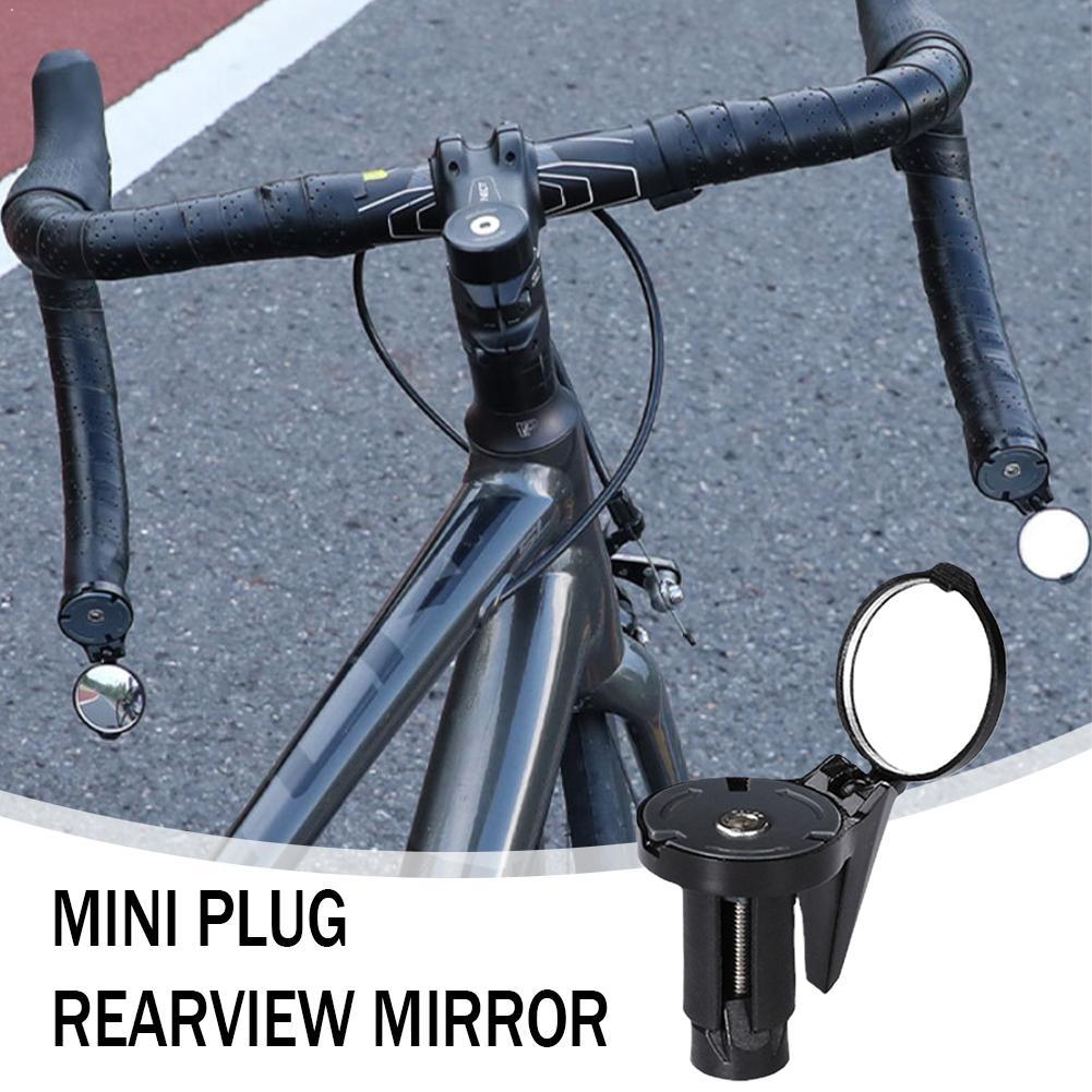 自転車バックミラーハンドルバーエンドミラー HD 360 度 - Mirror Handlebar Convex のレビューと価格