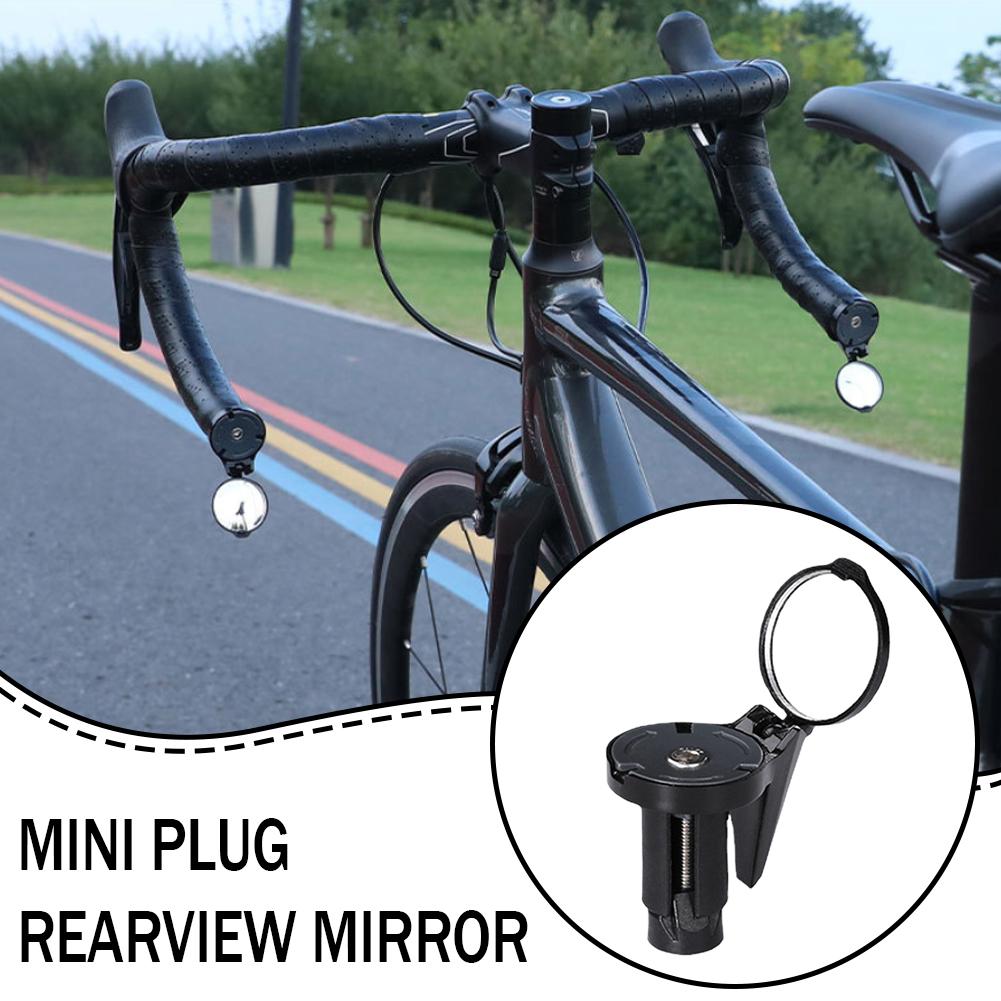 自転車バックミラーハンドルバーエンドミラー HD 360 度 - Mirror Handlebar Convex のレビューと価格