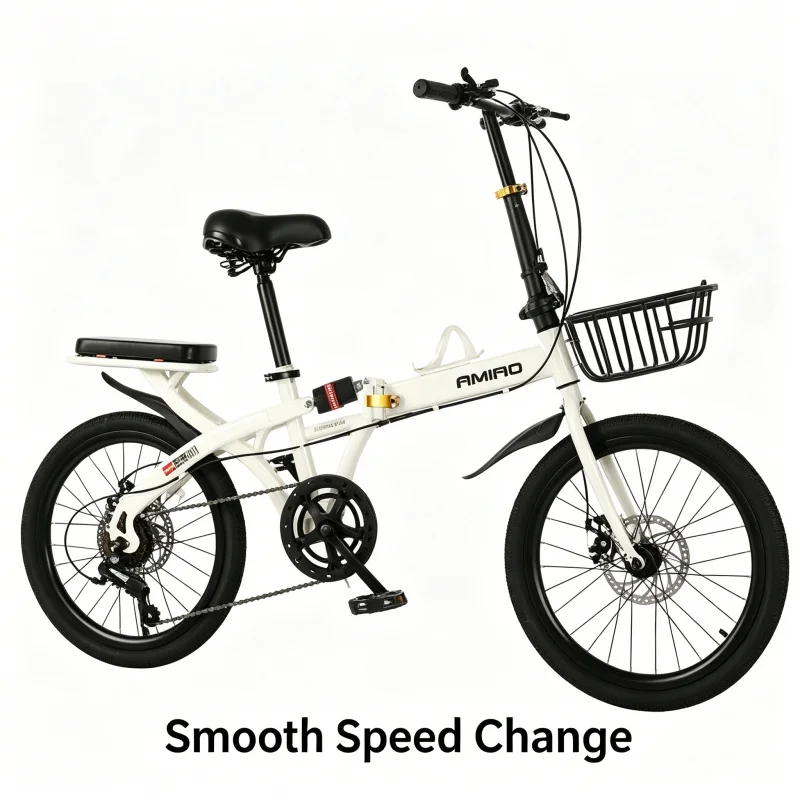 ホワイトスポークホイール後部座席フレーム20インチ折りたたみ - Commuter Biking のレビューと価格