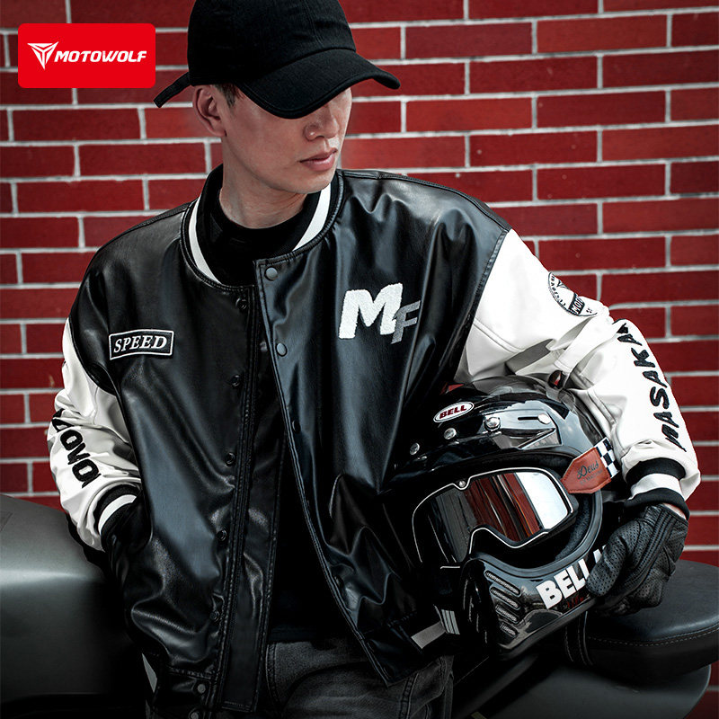 オートバイレーシングスーツ四季兼用通勤用オートバイレザーナイ - Cycling Commute Jacket のレビューと価格