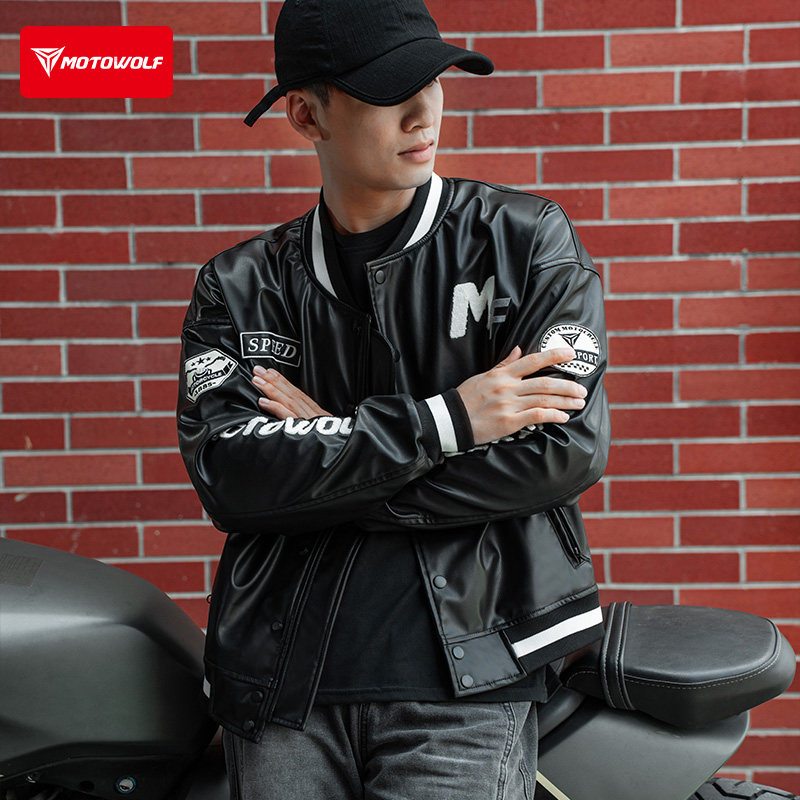 オートバイレーシングスーツ四季兼用通勤用オートバイレザーナイ - Cycling Commute Jacket のレビューと価格