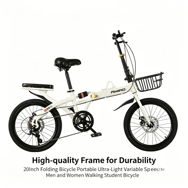 20 インチ超軽量折りたたみ自転車 7 スピードポータブル通 - Commuter Biking のレビューと価格