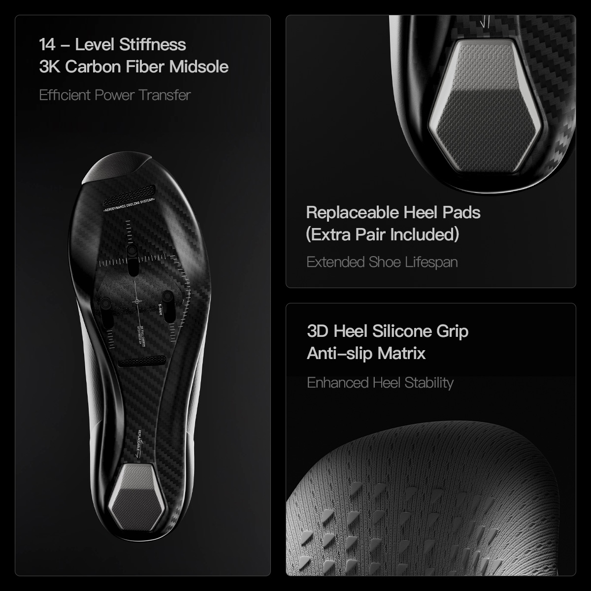 GRCプロサイクリングシューズ ユニセックス ロードバイクペ - Cycling Commuter Shoes のレビューと価格