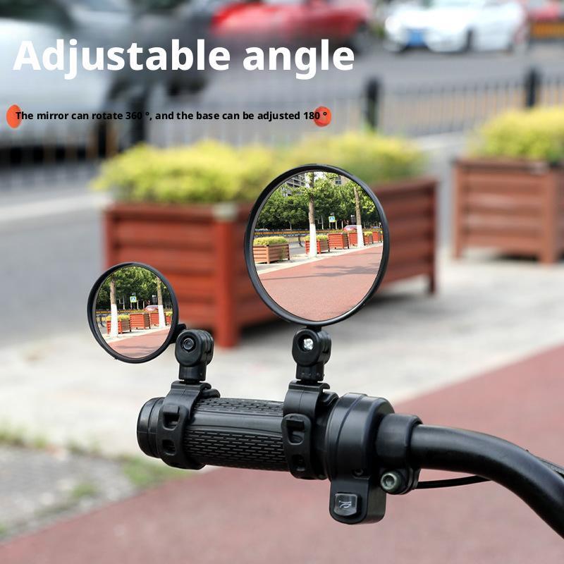 自転車ミラー凸面広角調整可能な MTB バイクハンドルバーバ - Mirror Handlebar Convex のレビューと価格