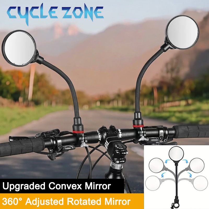 自転車ミラー自転車ハンドルバーバックミラー回転可能と調整可能 - Mirror Handlebar Convex のレビューと価格