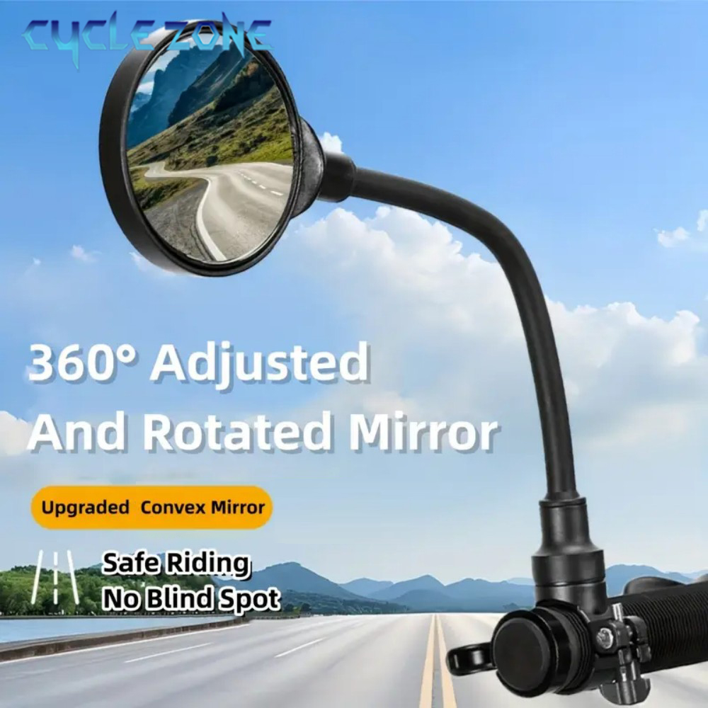 自転車ミラー自転車ハンドルバーバックミラー回転可能と調整可能 - Mirror Handlebar Convex のレビューと価格