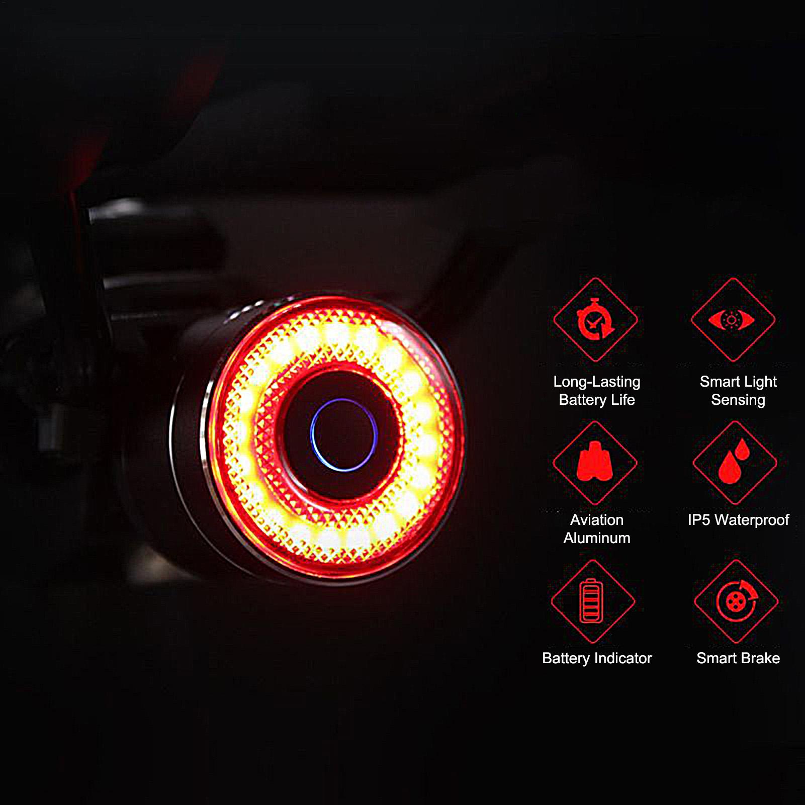 バイクブレーキライト スマートバイクバックセンシングライト  - Commuting With Road Bike のレビューと価格